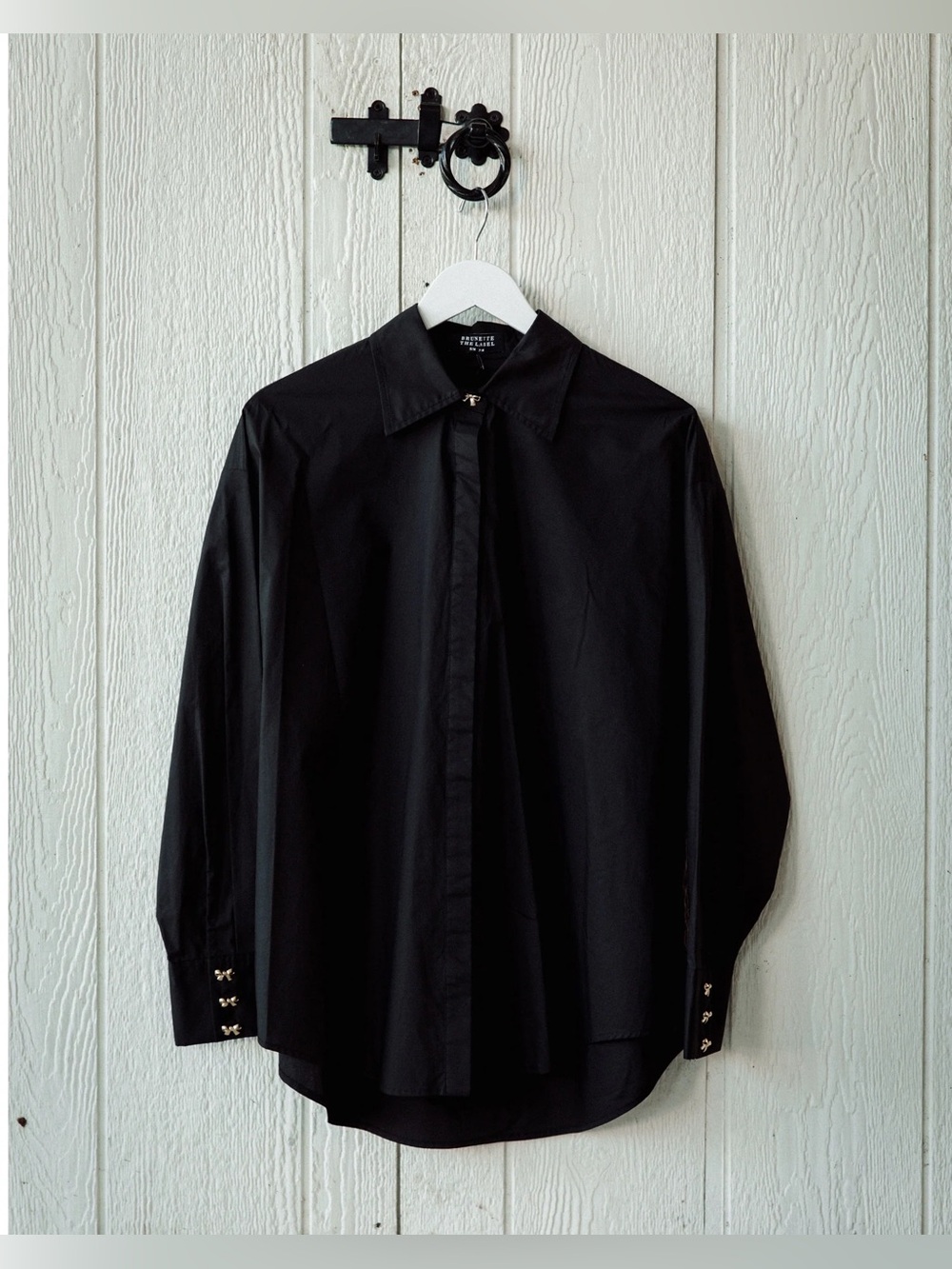 Brunette the label poplin black shirt - Picture 5 of 11